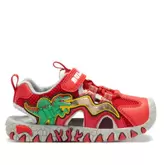 Sandalias Bull Boys Rojas T-Rex Con Luces