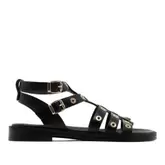 Sandalias Planas Porronet Chloe Negras...