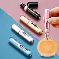 5 Pcs Mini Perfume Bottles Travel Perfume Spray Bottles Portable Refillable Atomizer for Travel Holiday Outdoor Activities and Business 5ml