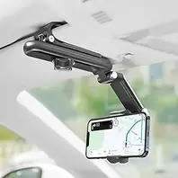 Rotating and Retractable Car Phone Holder, Essential for All Smartphones, Mountable on Dashboard or Windshield
