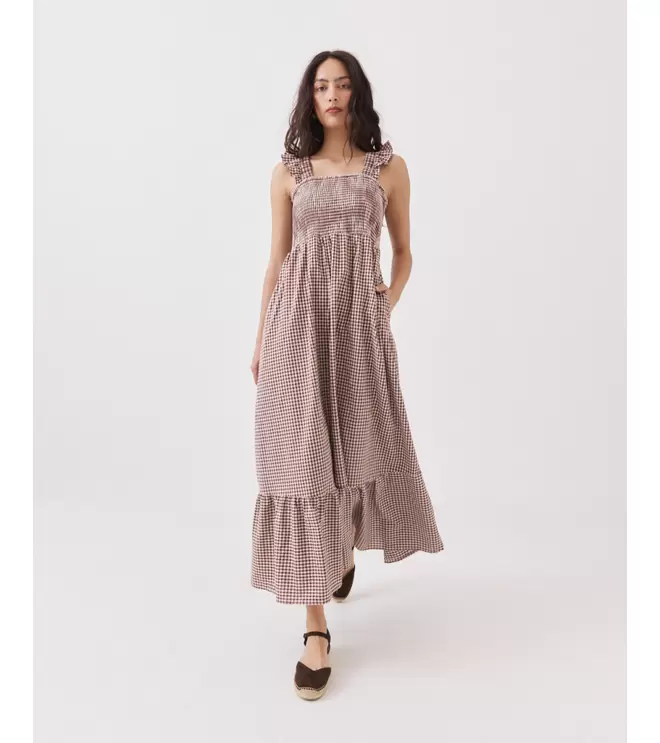 VESTIDO LARGO VICHY