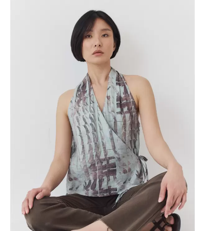TOP CRUZADO ESTAMPADO
