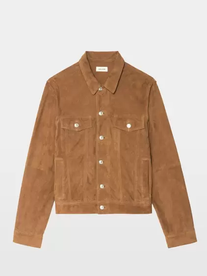 Chaqueta Bases Piel de ante