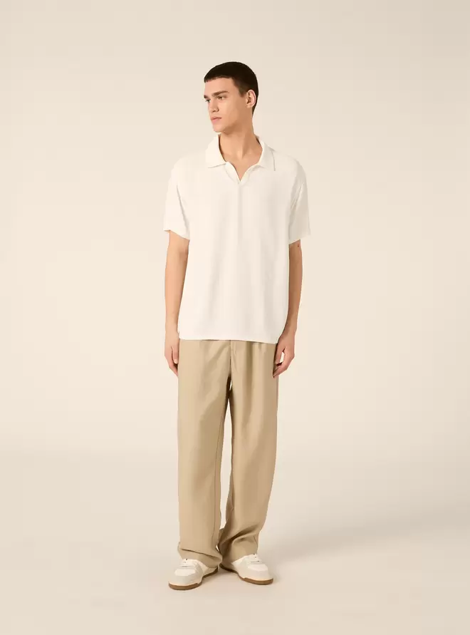 Polo básico de crepé