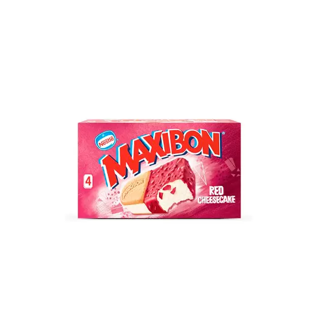 Maxibón Red Cheesecake (pack de 4uds)