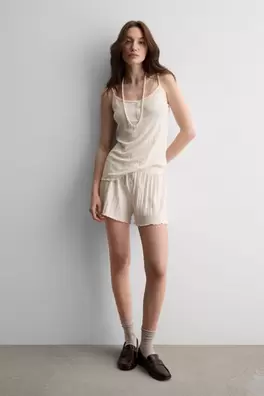 Pijama Corto Sweet Pointelle
