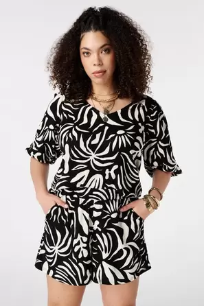 Top con estampado