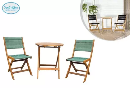 Juego de bistro plegable