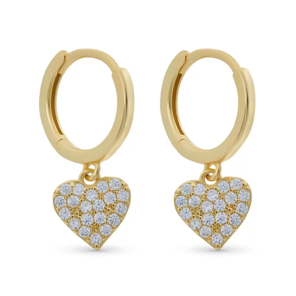 Creolen - Zirconia Heart