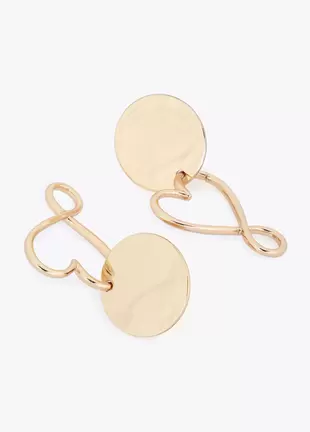 Combined Heart Infinity Earrings