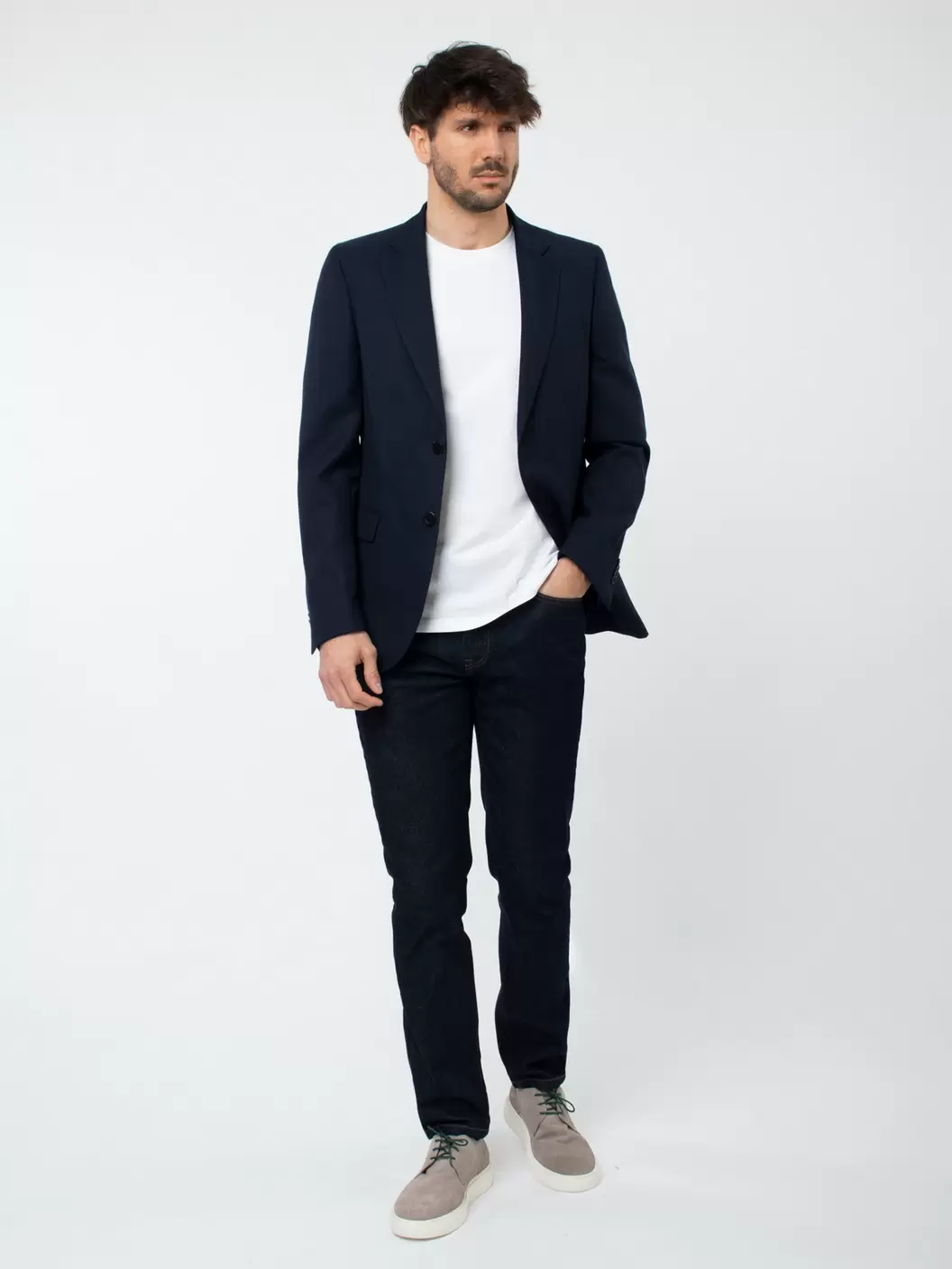 Regular fit textured blazer