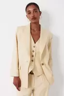 Blazer tejido con lino