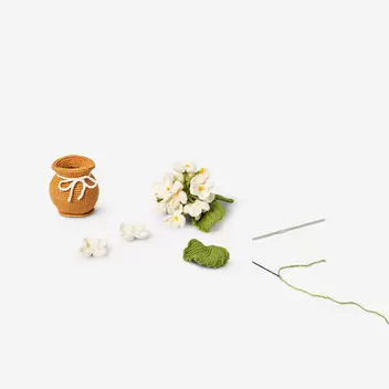 Kit DIY de hortensias a ganchillo