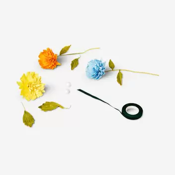 Kit DIY de flores de papel