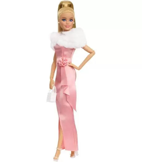 BARBIE MODELO DE NOCHE CON VESTIDO ROSA