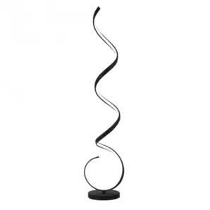 Lámpara de pie Bouillon LED 43w 4000k acabado negro estilo moderno 28 cm Ø