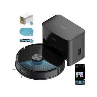 Robot Aspirador 500PA Cecotec Conga Y50Láser con Base Autovaciado App Wifi