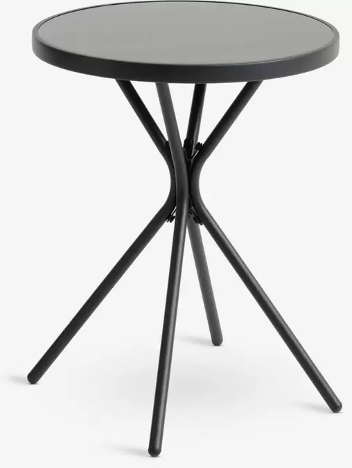 RADSTRUPMesa de balcón RADSTRUP Ø60 negroVRAADALMesa de balcón VRAADAL A62xL62 madera duraSANDVIKAMesa de balcón SANDVIKA 65x65 naturalSANDVIKAMesa de balcón SANDVIKA 65x65 negroHOBROMesa de balcón HOBRO A70xL70 negroHOBROMesa de balcón HOBRO A70xL70 gris