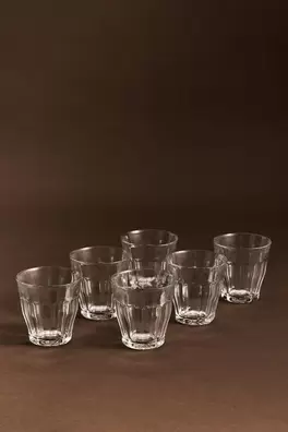Pack 6 vasos Duralex® vidrio relieve transparente 250 ml