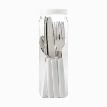 Steel Polypropylene Cutlery White Color