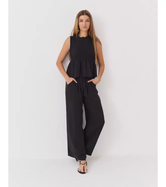 TOP NIDO ABEJA PEPLUM