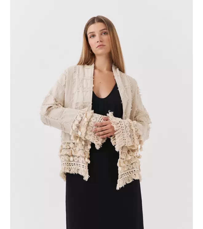 CHAQUETA ÉTNICA CONCHAS