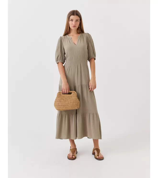 VESTIDO CINTURA FRUNCES