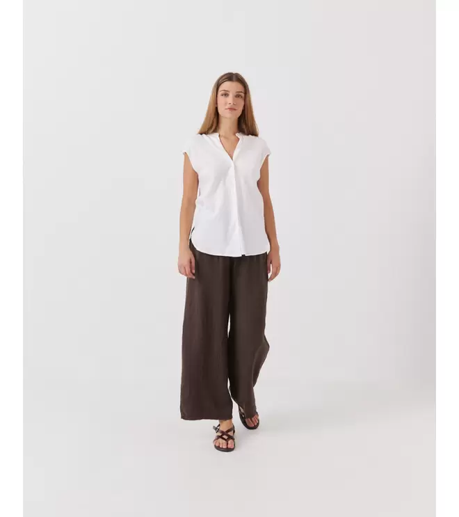 PANTALÓN WIDE LEG EFECTO LINO