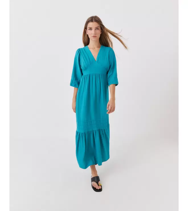 VESTIDO LARGO VOLANTE