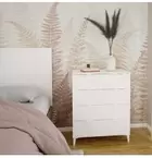 Cómoda con 4 Cajones, para Dormitorio, Acabado en Color Blanco, Medidas: 80...
