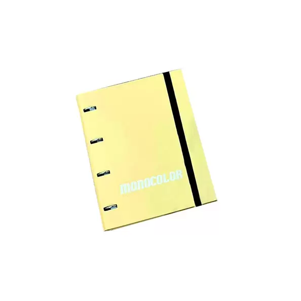 CARPEBLOCK MONOCOLOR PASTEL FORRADO 4 ANILLAS 25 MM. CON RECAMBIO Y SEPARADOR DE...