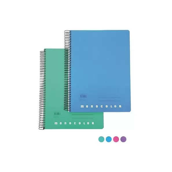 CUADERNO MONOCOLOR A4 160 H POLIPROPILENO