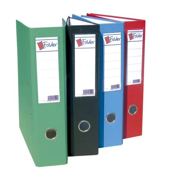 ARCHIVADOR FOLDER COLOR FOLIO ANCHO NEGRO
