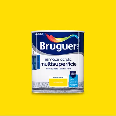 Bruguer - Akzonobel Esmalte Acrylic 750ml - AMARILLO LIMÓN BRILLANTE
