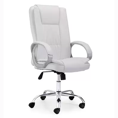 Sillón Duke Simil Piel 64x68x114-122cm - Blanco