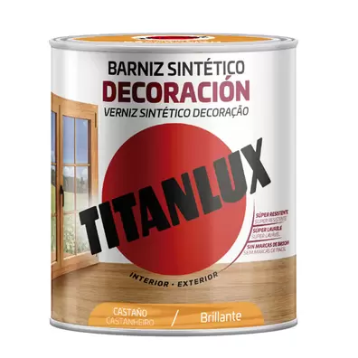 Titanlux - Barniz Decora - BRILLO CASTAÑO 750ML