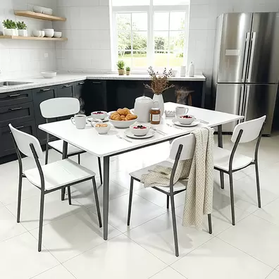 Conjunto BAVIERA: Mesa Extensible + 4 Sillas