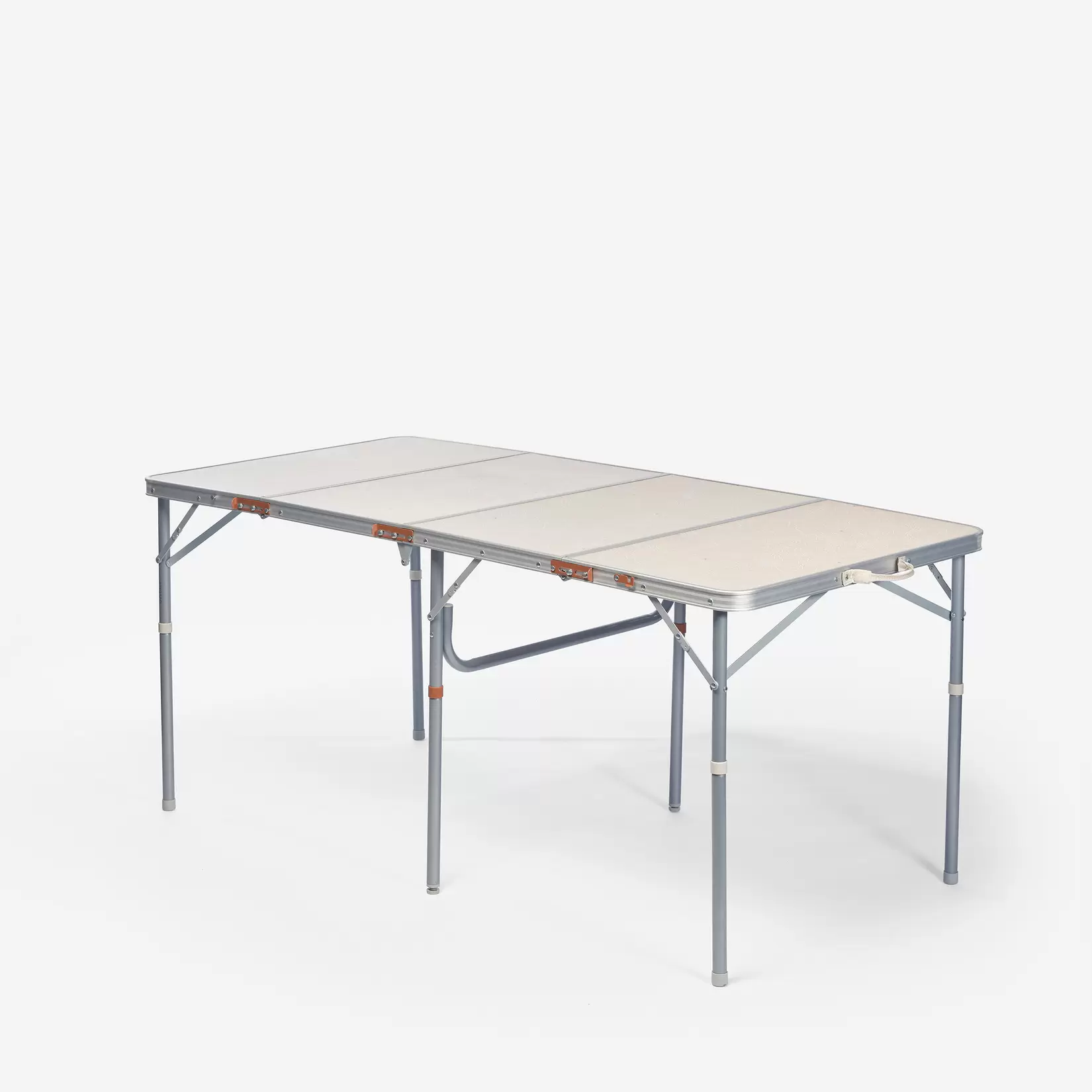 Mesa grande plegable de camping, para 6 a 8 personas, beige