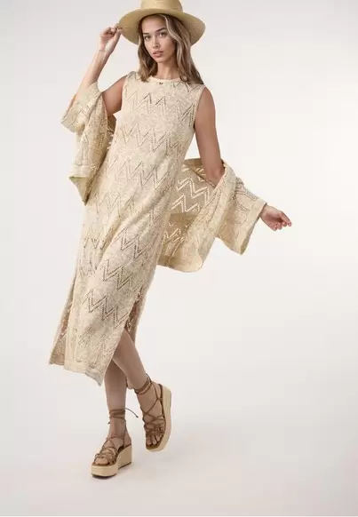 Chaqueta calado CRUDO
