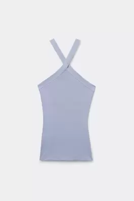 Camiseta de Tirantes Cruzados de Algodón Superior ...
