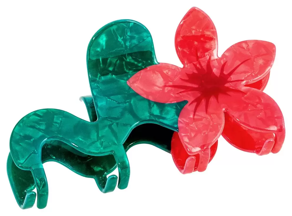 Haarklammer - Red Flower