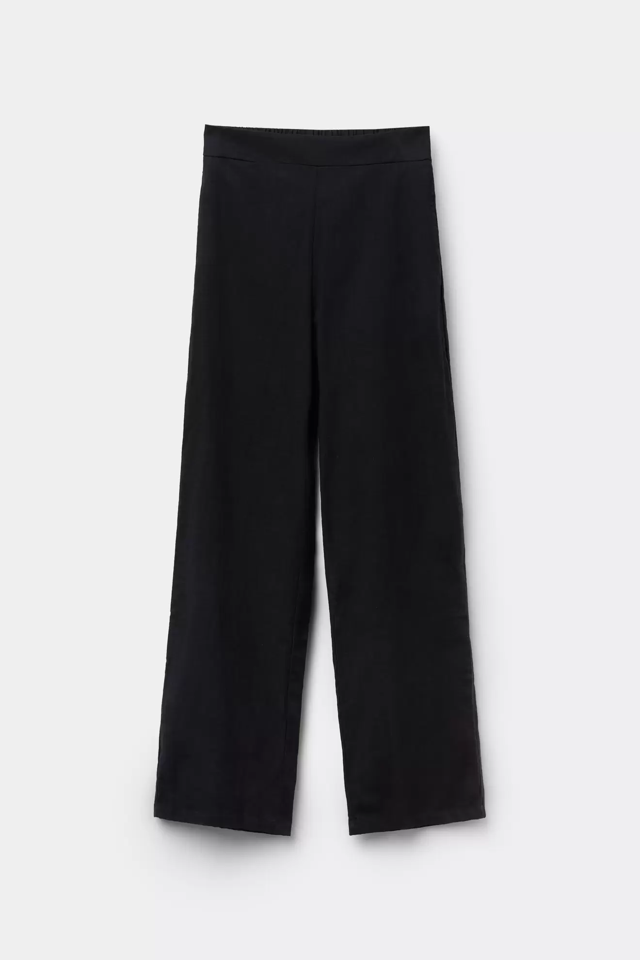 Pantalones Largos Palazzo Tela de Algodón