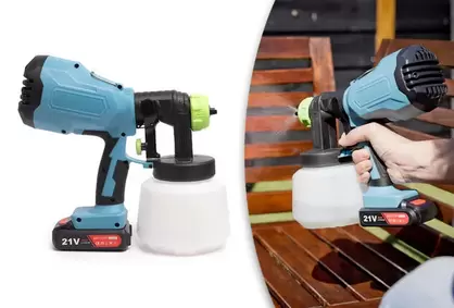 Pulverizador de pintura con batería recargable