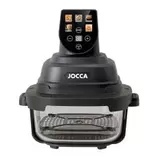 Freidora de aire 4,5l+1,5l cubeta cristal Jocca
