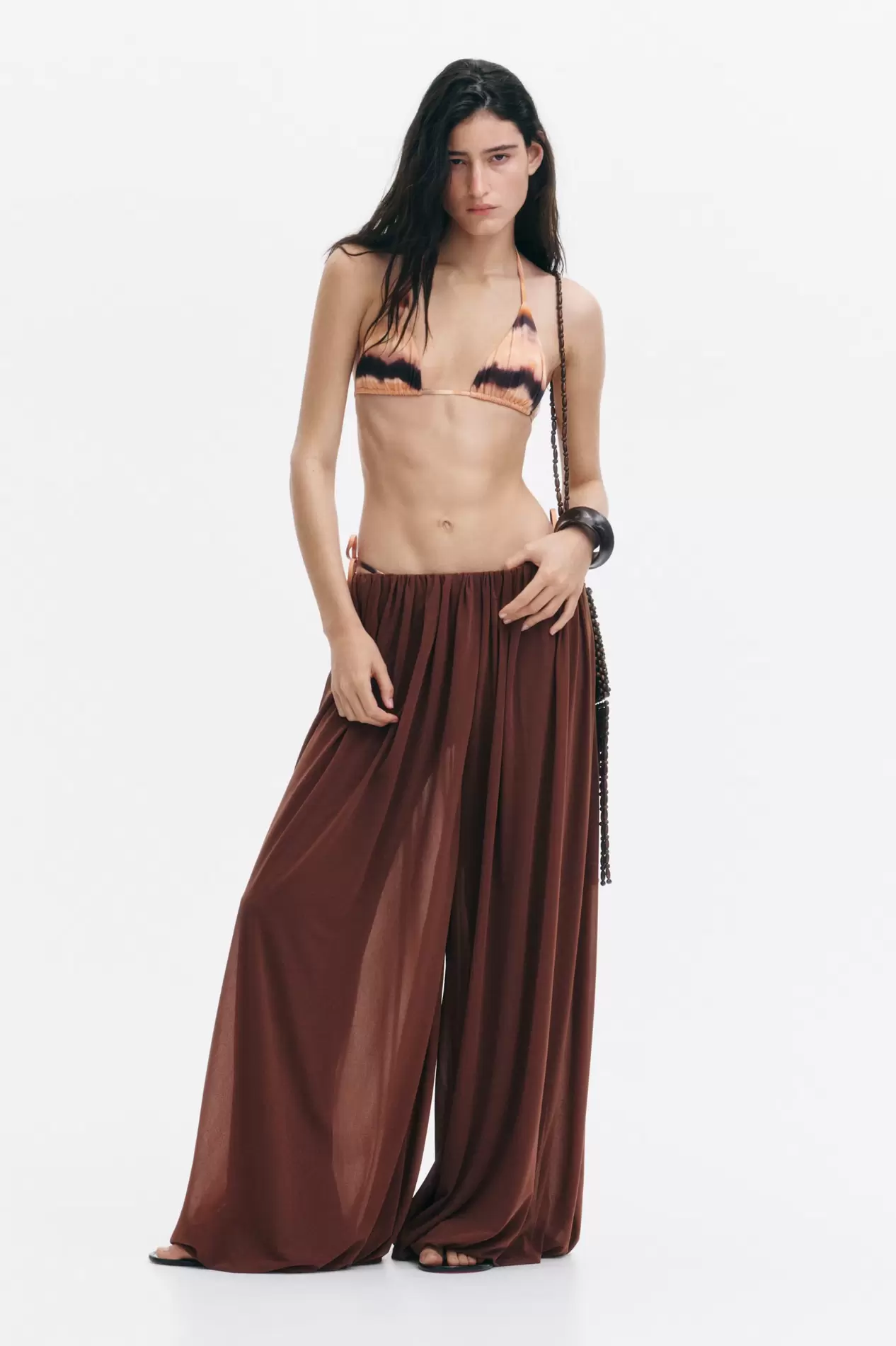 Top de bikini triangular con relleno