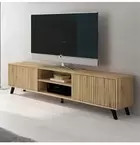 Mueble de TV de Diseño Nórdico, 2 Compartimentos y 2 Puertas, Mauvella -...