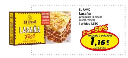 El Pavo - Lasaña