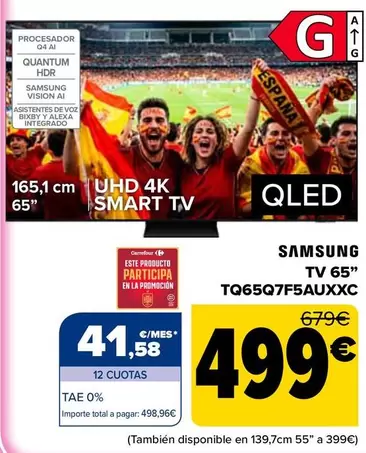Samsung - Tv 65'' TQ65Q7F5AUXXC