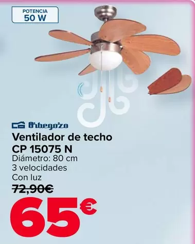 Orbegozo - Ventilador De Techo CP 15075 N