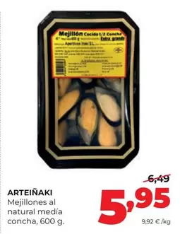 arteiñaki - Mejillones Al Natural Media Concha
